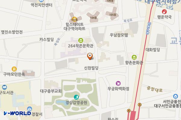 북성로 역사전통문화마을 기술예술융합소 위치 지도 — 대구광역시 중구 서성로16길 92-1