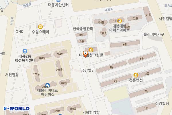 대구대봉동우체국 위치 지도 — 대구광역시 중구 대봉로 224