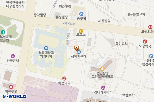 동덕지구대 위치 지도 — 대구광역시 중구 국채보상로140길 16
