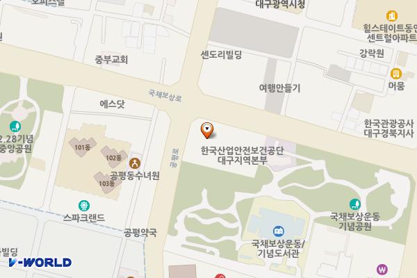 케이케이(주) 중앙주유소 위치 지도 — 대구광역시 중구 국채보상로 642