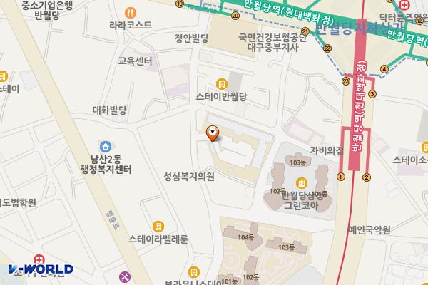 대구동부교육지원청 위치 지도 — 대구광역시 중구 관덕정길 35