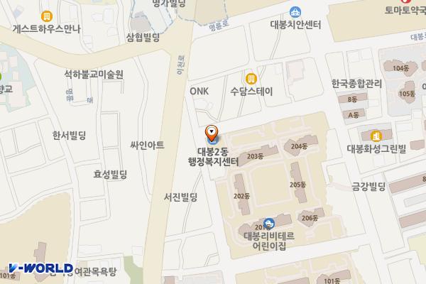 대봉2동 행정복지센터 위치 지도 — 대구광역시 중구 대봉로47길 31