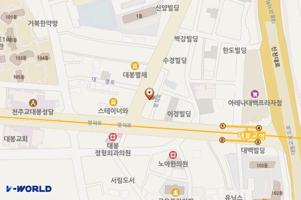 케이케이(주) 유성주유소 위치 지도 — 대구광역시 중구 동덕로 6