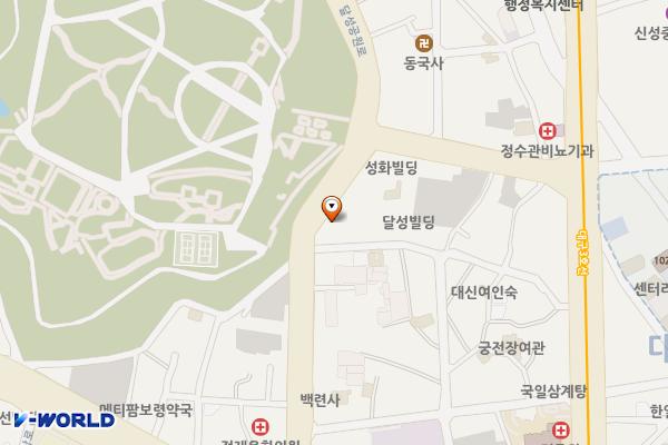 달성토성 커뮤니티센터 위치 지도 — 대구광역시 중구 달성공원로 28