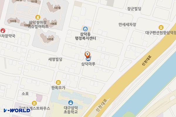 삼덕마루 위치 지도 — 대구광역시 중구 동덕로26길 103