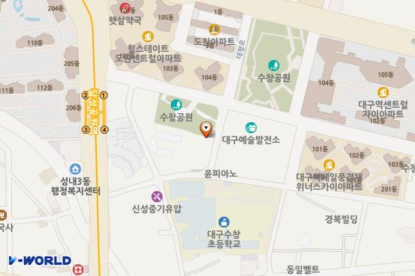 수창청춘맨숀 위치 지도 — 대구광역시 중구 달성로22길 27