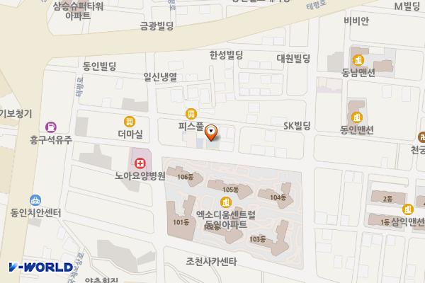 동인느티나무도서관 위치 지도 — 대구광역시 중구 동덕로38길 47