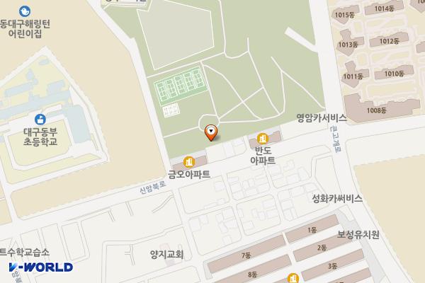신암근린공원 위치 지도 — 대구광역시 동구 신암북로11길 8 (신암동)