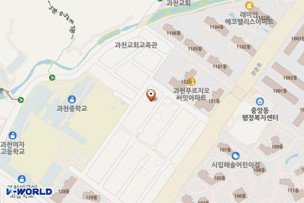 공영노외주차장 위치 지도 — 경기도 과천시 중앙동 19-8