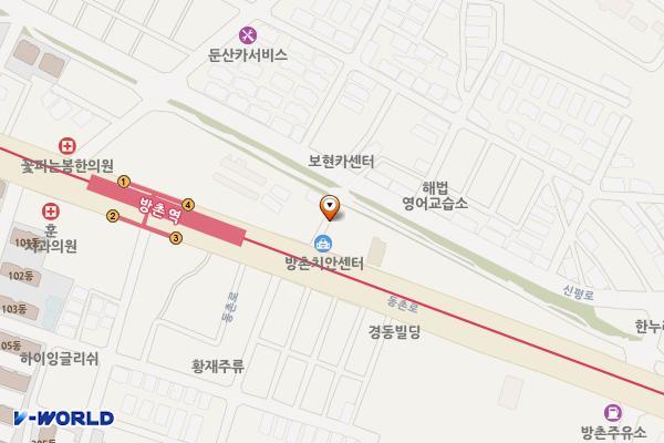 방촌치안센터 위치 지도 — 대구광역시 동구 동촌로 293 (방촌동)