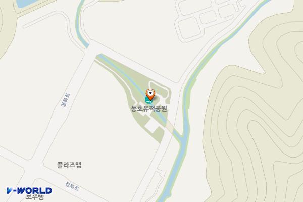 동호유적근린공원 위치 지도 — 대구광역시 동구 동내동 1139