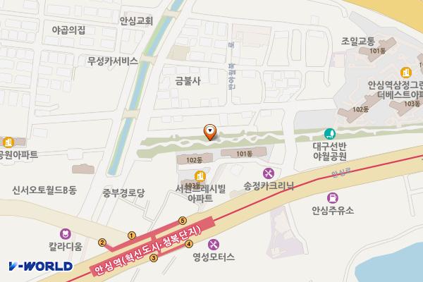 대구선반야월공원(괴전동) 위치 지도 — 대구광역시 동구 괴전동119-2