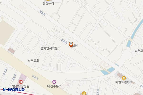대구선동촌공원3 위치 지도 — 대구광역시 동구 검사동 750-2