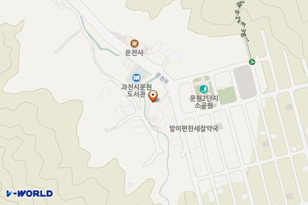문원동 버스차고지 위치 지도 — 경기도 과천시 문원동 142