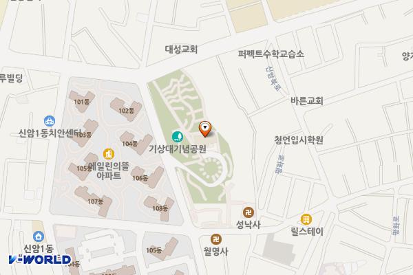 기상대기념공원 위치 지도 — 대구광역시 동구 신암동 716-87