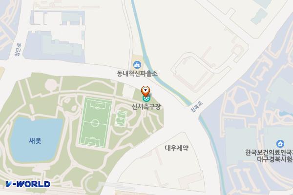 신서중앙공원 위치 지도 — 대구광역시 동구 동내로 117 (신서동)