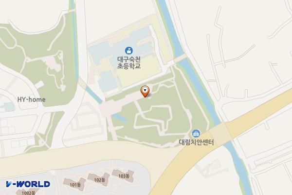 숙천꿈마루공원 위치 지도 — 대구광역시 동구 숙천동 391