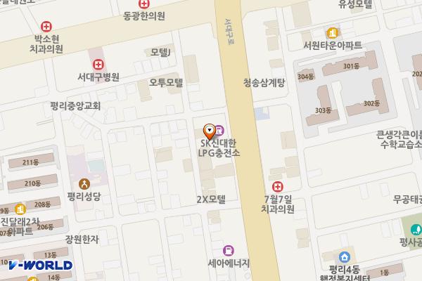 신대한LPG충전소 위치 지도 — 대구광역시 서구 서대구로 121 (평리동)