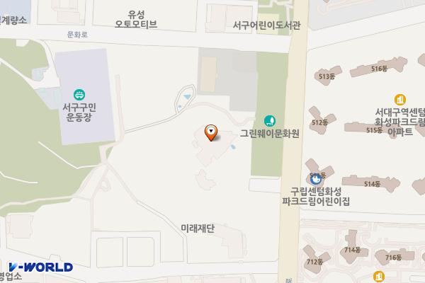 서구문화회관 위치 지도 — 대구광역시 서구 당산로 403, 서구문화회관 (이현동)