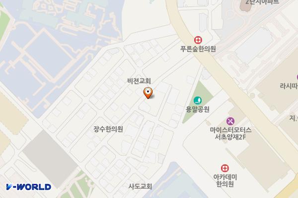 공영노외주차장 위치 지도 — 경기도 과천시 주암동 70-6