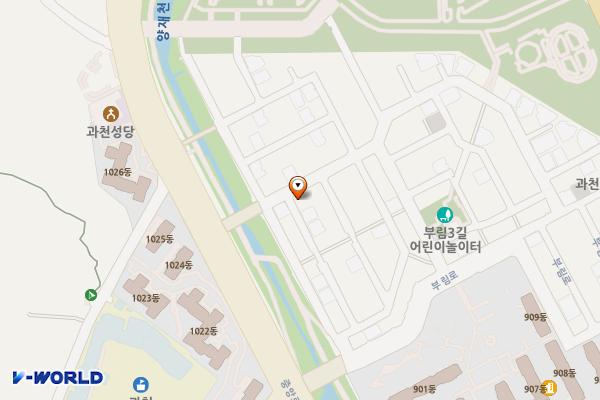 공영노외주차장 위치 지도 — 경기도 과천시 부림동 24-8