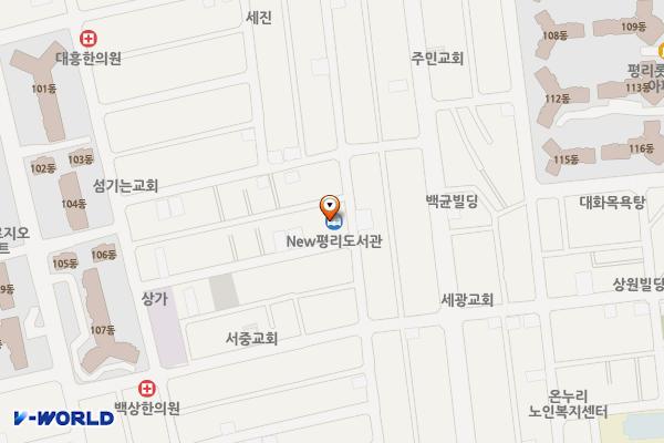 뉴평리도서관 위치 지도 — 대구광역시 서구 평리로73길 37 (평리동)