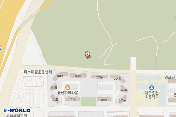 상리공원 남편 주차장 위치 지도 — 대구광역시 서구 중리동 1183-1