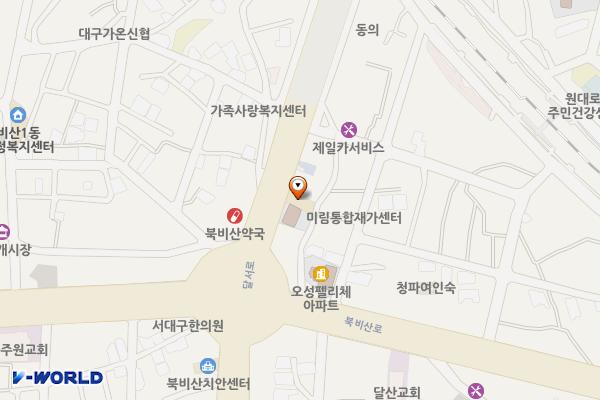 비산119안전센터 위치 지도 — 대구광역시 서구 달서로 206, 비산119안전센터 (비산동)