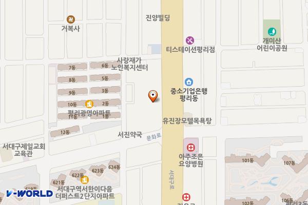 광명주유소 위치 지도 — 대구광역시 서구 서대구로 201 (평리동)