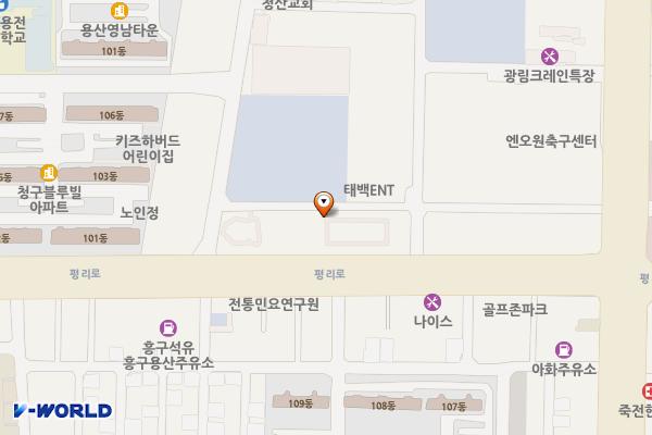 서대구완충녹지(13BL) 위치 지도 — 대구광역시 서구 평리로21길 3
