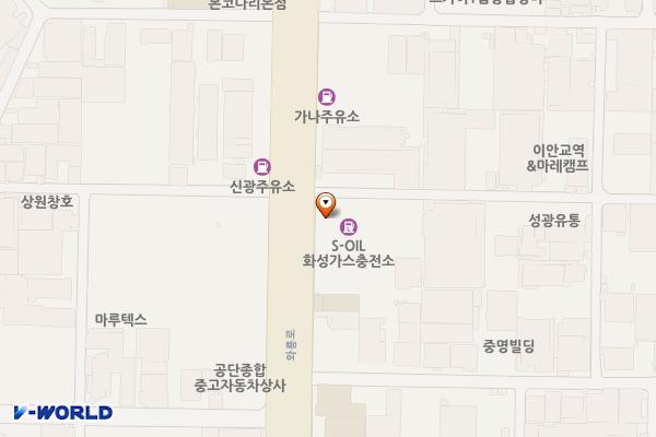 S-OIL 화성가스충전소 위치 지도 — 대구광역시 서구 와룡로 346 (중리동)