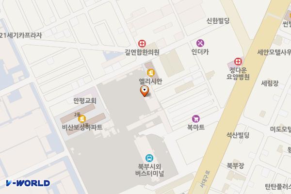 ㈜북부정류장 위치 지도 — 대구광역시 서구 서대구로 295 (비산동)
