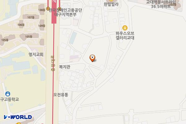 남구종합사회복지관 위치 지도 — 대구광역시 남구 중앙대로38길 17, 남구종합사회복지관 (대명동)