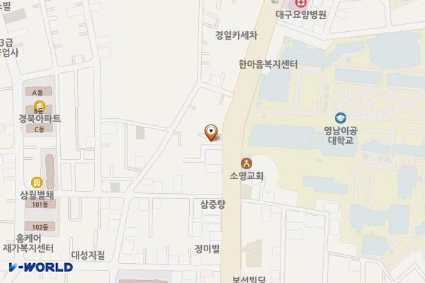 대명동우체국 위치 지도 — 대구광역시 남구 현충로 163, 대명동우체국 (대명동)