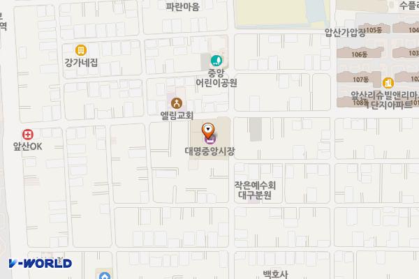대명중앙시장 위치 지도 — 대구광역시 남구 대명로20길 56, 대명중앙시장 (대명동)