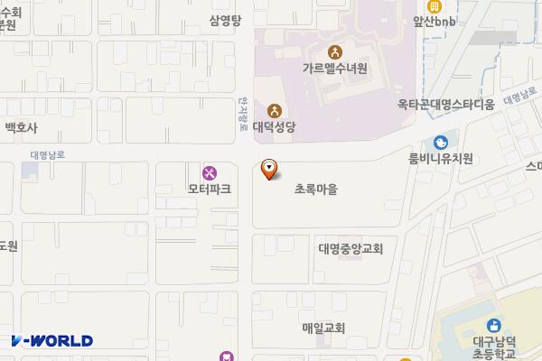 복만네 위치 지도 — 대구광역시 남구 대명남로 124 (대명동)