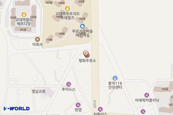 평화주유소 위치 지도 — 대구광역시 남구 이천로 97 (봉덕동)