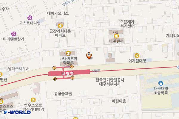 안지랑우체국 위치 지도 — 대구광역시 남구 대명로 79, 안지랑우체국 (대명동)
