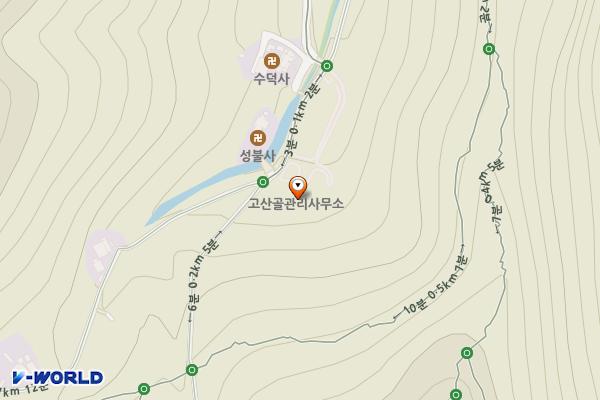 고산골관리소옆(제2호) 위치 지도 — 대구광역시 남구 고산3길 95-1, 고산골관리사무소 (봉덕동)