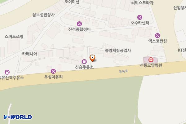 신흥주유소 위치 지도 — 대구광역시 북구 동북로 67 (산격동)