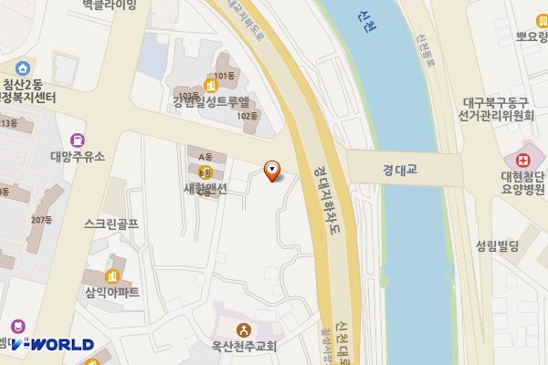미니주유소 위치 지도 — 대구광역시 북구 침산남로 224