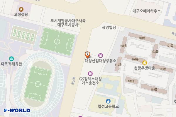 대성주유소 위치 지도 — 대구광역시 북구 침산로 62