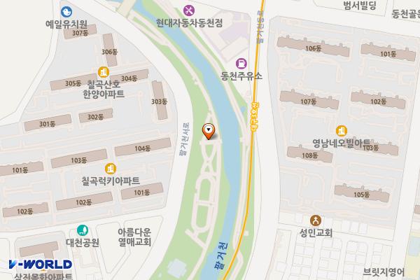 팔거천 게이트볼장 위치 지도 — 대구광역시 북구 읍내동 1234-159