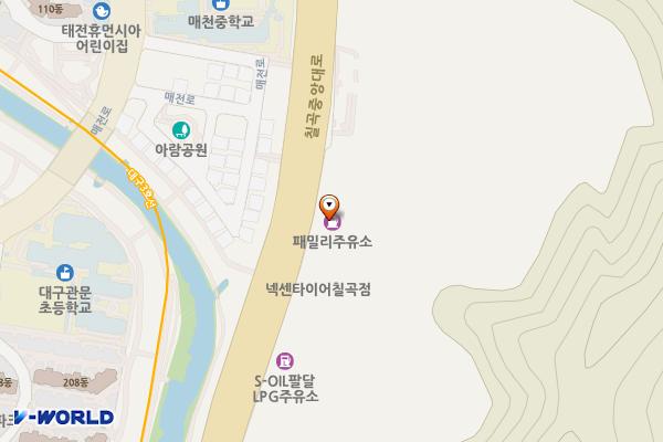 패밀리주유소 위치 지도 — 대구광역시 북구 칠곡중앙대로 146