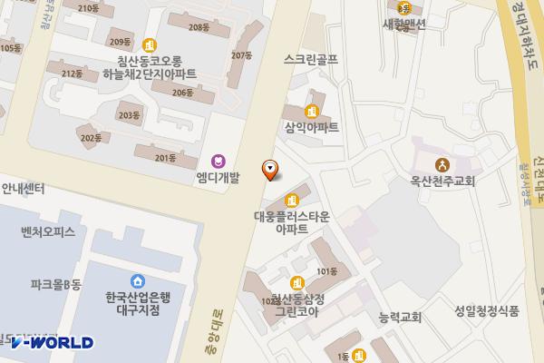 오페라주유소 위치 지도 — 대구광역시 북구 중앙대로 580