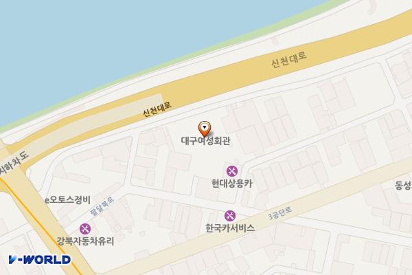 대구광역시 여성회관 위치 지도 — 대구광역시 북구 팔달로1길 26