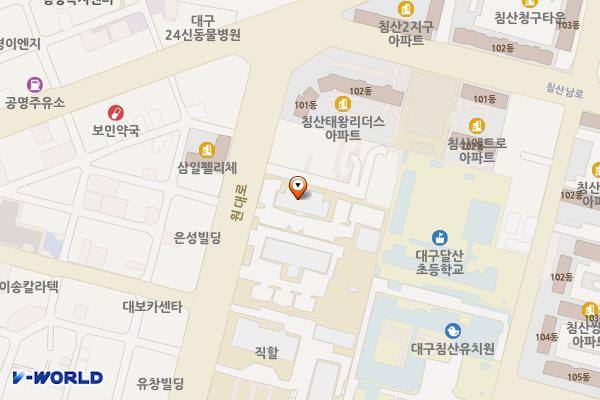 대구지방국세청 정보화센터 위치 지도 — 대구광역시 북구 원대로 124