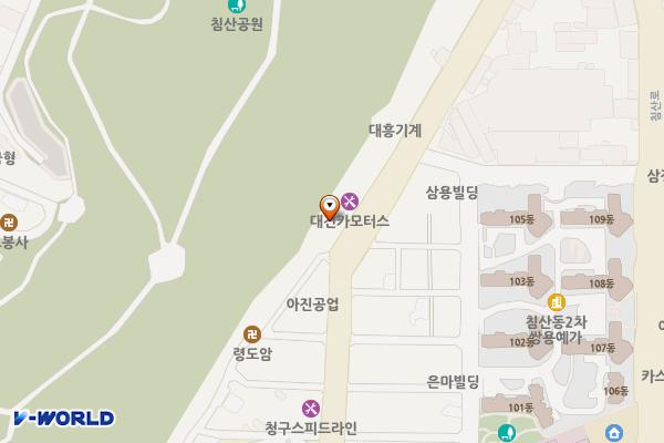 침산3동 자율방범대 인근 공중화장실 위치 지도 — 대구광역시 북구 침산동 496-7
