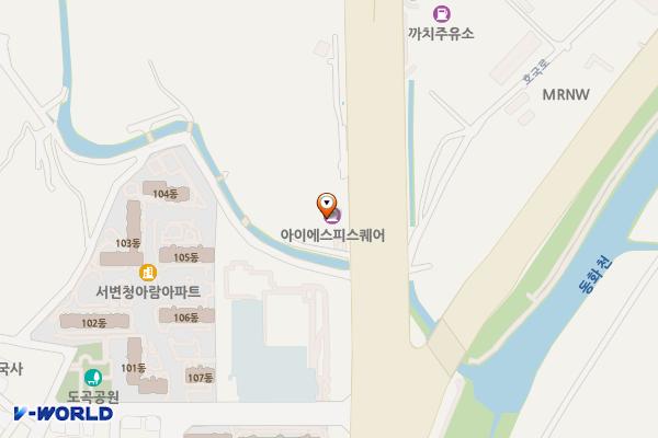 ㈜ISP스퀘어북대구주유소 위치 지도 — 대구광역시 북구 호국로 303
