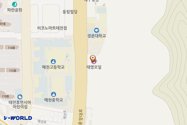대훈남주유소 위치 지도 — 대구광역시 북구 칠곡중앙대로 174